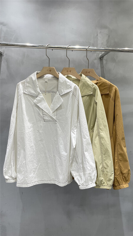 New year in early spring! [Muxi] color blocking fashion Korean shirt 1121# L