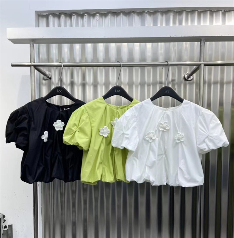 [ICC] bubble sleeve heavy industry foreign style blouse 8226# PCZ
