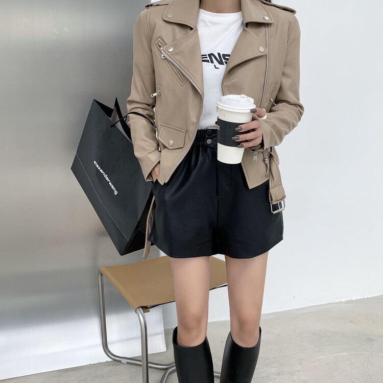 goods in stock! [nxby] minority locomotive short leather clothes (without belt) ys1-0266# cqw