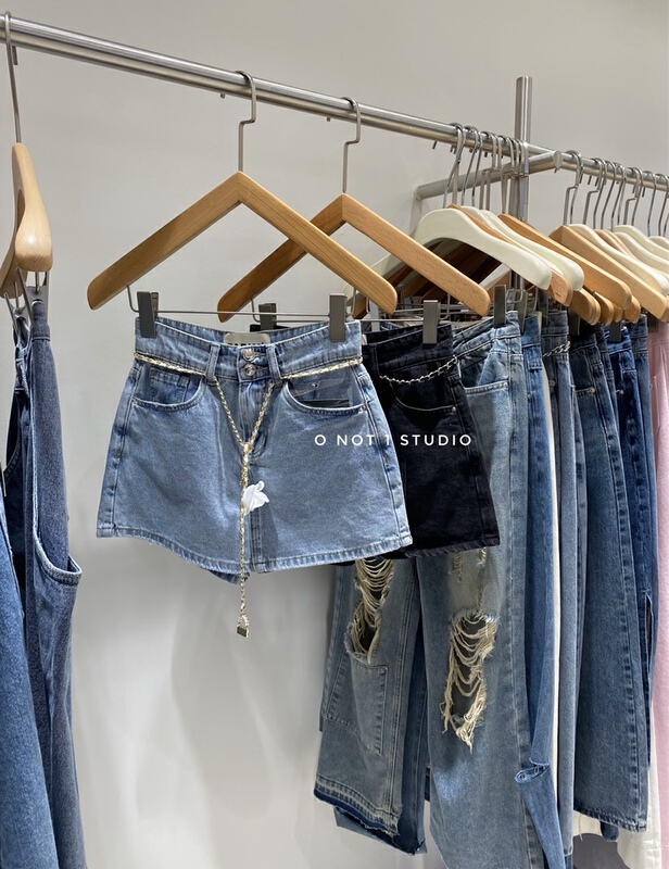 [o not 1] irregular design Vintage skirt pants (with waist rope) ys1-w679# LSW