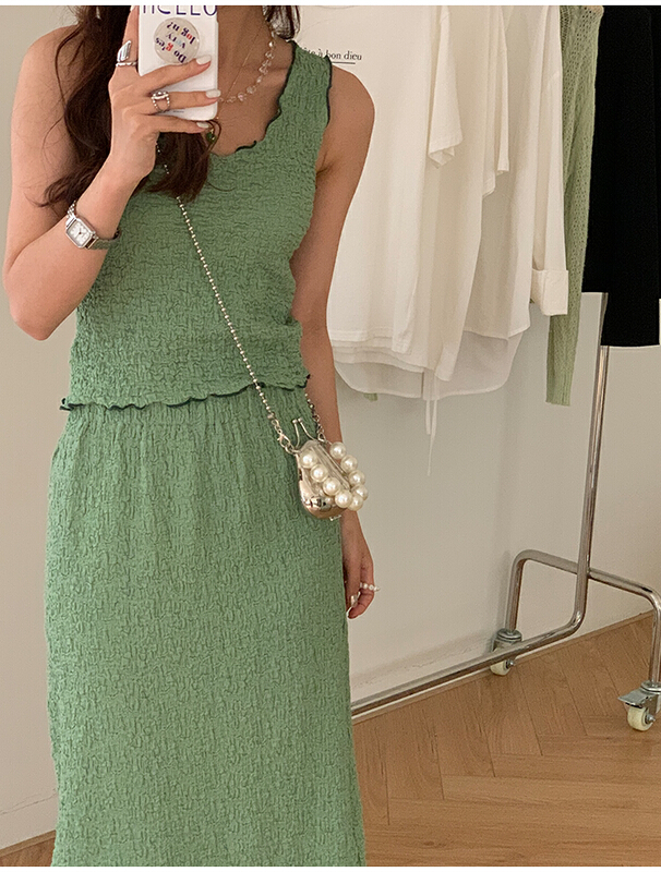 New in early summer! [the mind] Korean style color contrast versatile vest / sling 60277-1# XYJ
