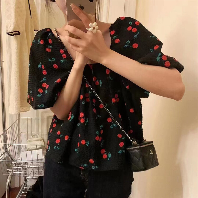 [Wo +] Korean style one shoulder short shirt 22573# zxx