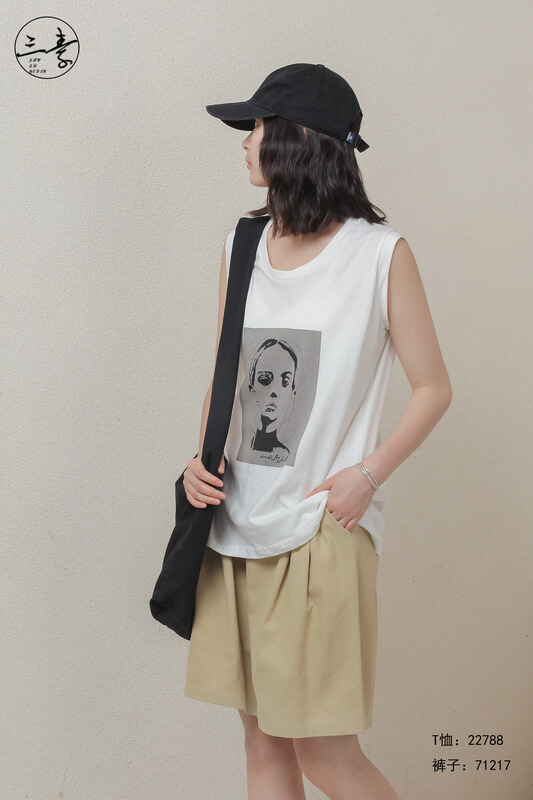 [original of three vegetarian clothes] simple, fashionable and versatile vest / suspender 22788# XYJ