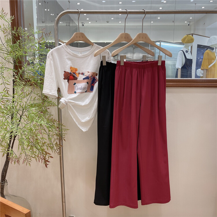 [t.b.s] simple, loose and versatile casual pants 50013# lwy