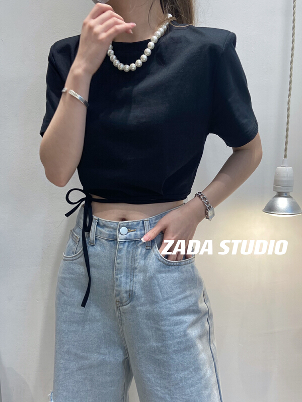 初夏上新!【ZADA】淨版系帶圓領短袖T恤  3201#  WTT