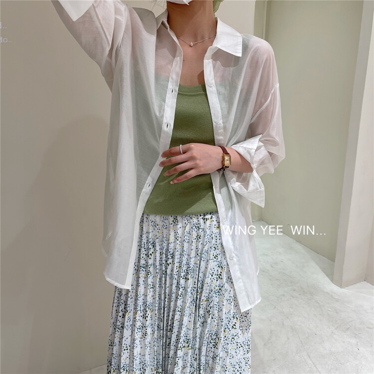 [Wingyee] net comfortable Korean shirt a9090# ll