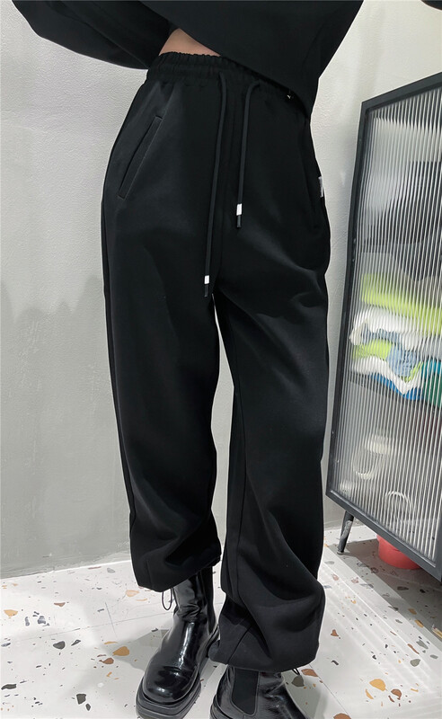 New year in early spring! [LAN] simple and loose legged sports casual pants y0376# lwy
