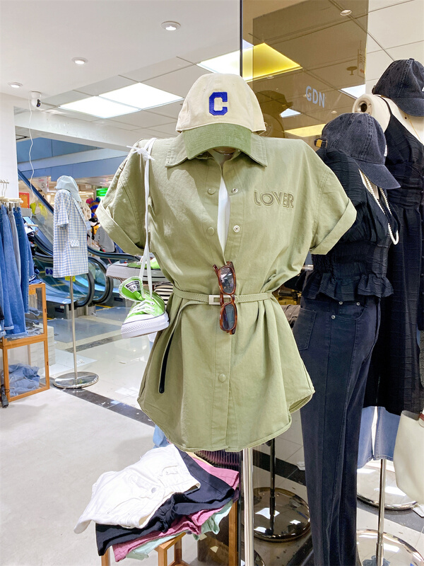 goods in stock! [GDN] temperament: slim shirt with waist closed (without belt) ys1-f071# ozq