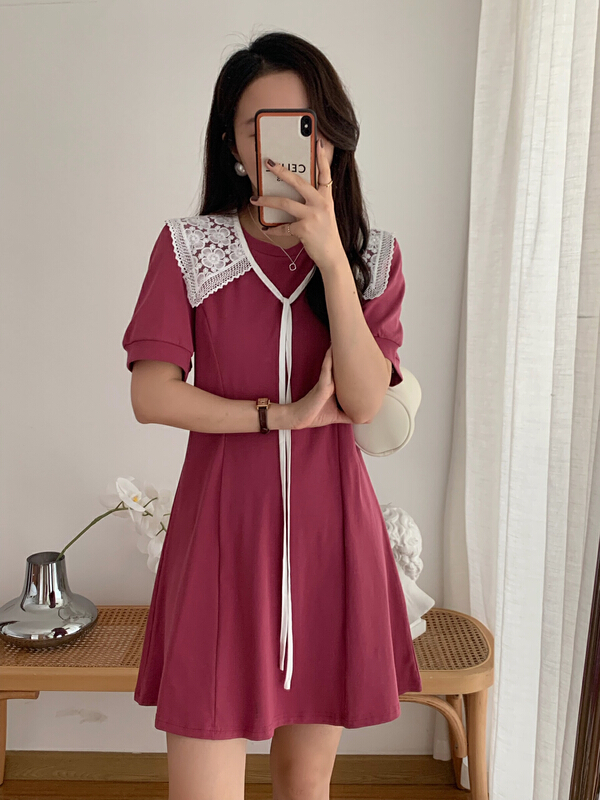 [victory. 2] Korean fashion slim dress (with Lace Shawl) v205# WPL