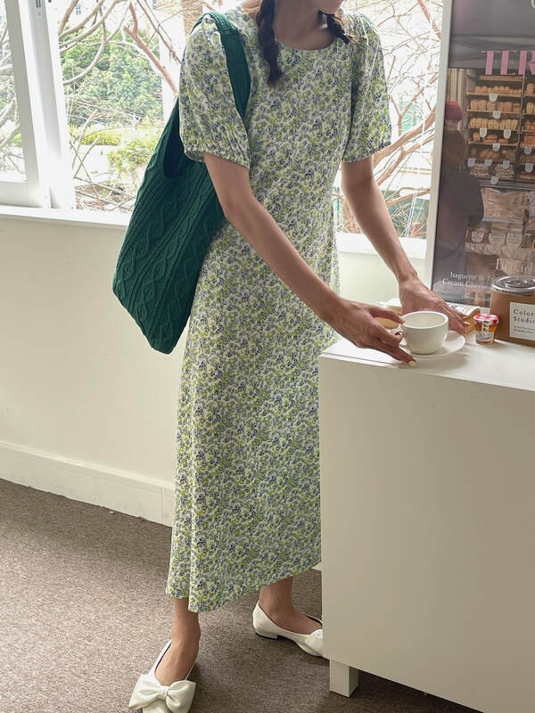 [ever true] Korean floral lady dress 33297# CLS