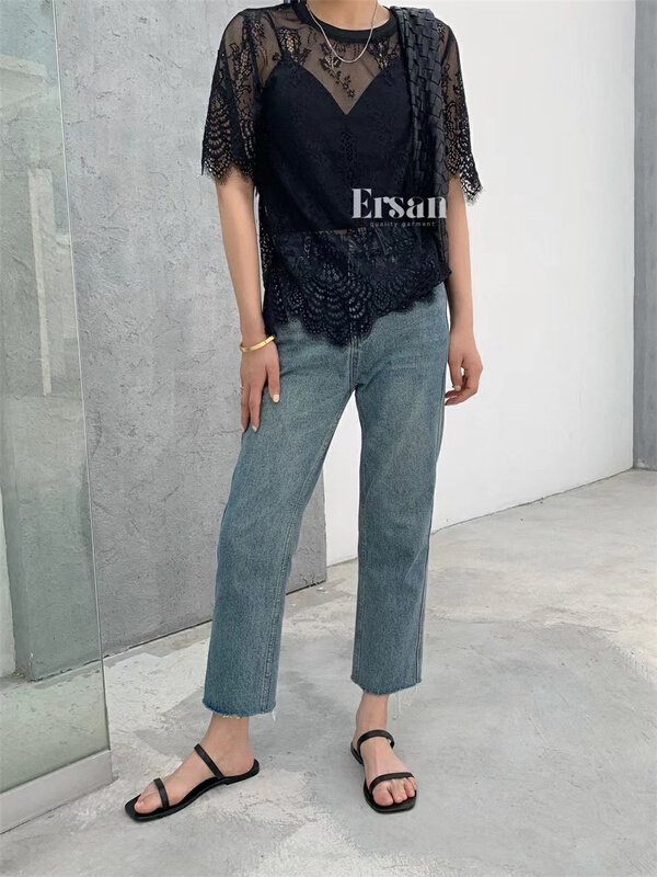 goods in stock! [Ersan] straight versatile baggy jeans 71360# zxl