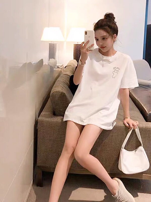New in early summer! [ziyijia] Korean print short sleeve T-shirt 11601157# WTT