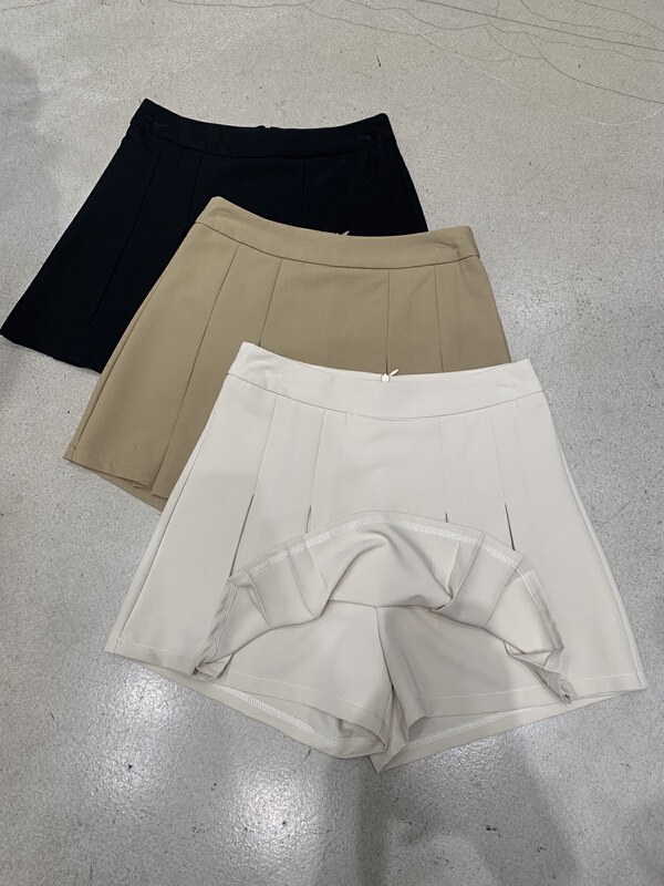 [going] Korean versatile pleated skirt (including lining) 9566# lwy