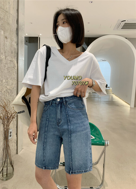New summer style! [suxinlan] simple Korean age reducing versatile denim shorts 707# LSL