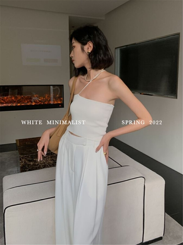 goods in stock! New year in early spring! [white] simple and versatile bra vest 75878# XYJ