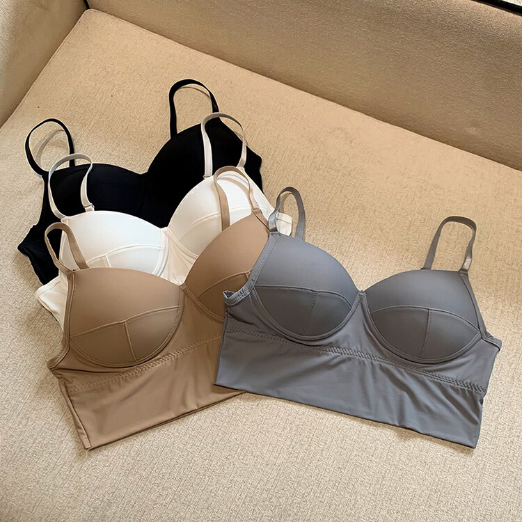 [KD] ice silk sling fixed latex coaster beautiful back underwear 1576# hjy