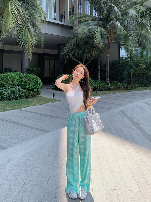 [jun.t] retro lazy style straight casual pants 5822# PCZ