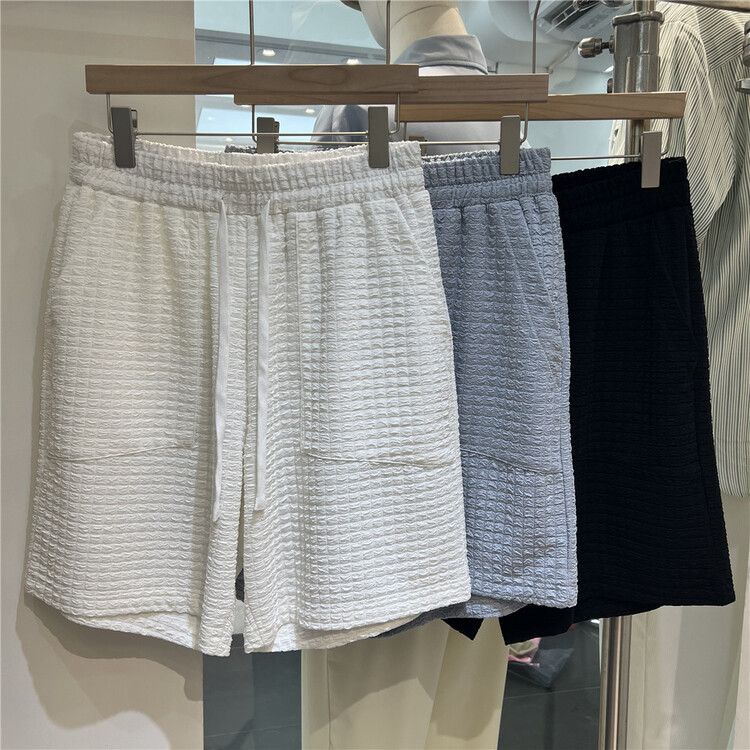New in early summer! [young] comfortable drawstring elastic waist casual shorts 1051# ZZL