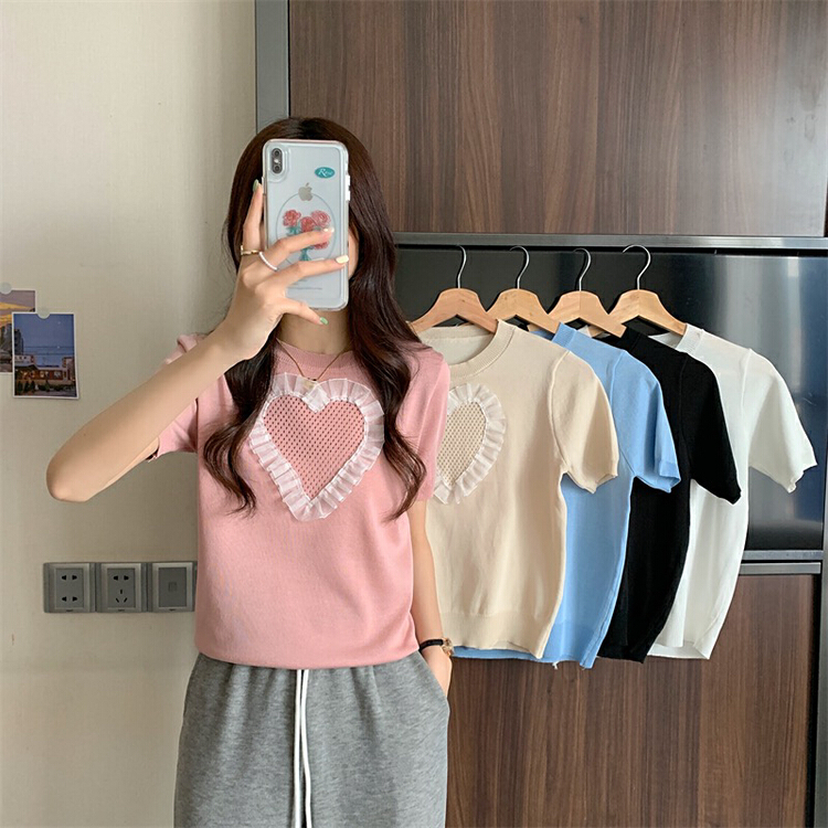 [f · P] color blocking love comfortable sweater 51516# HBx