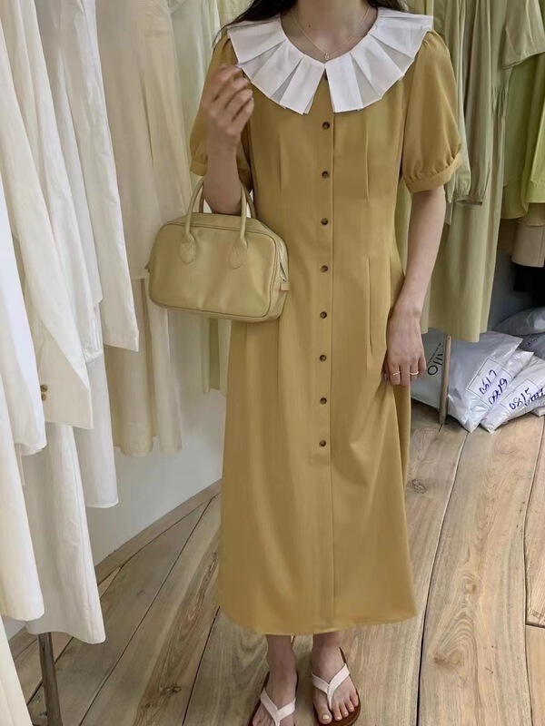 New in early summer! [u.me] elegant baby collar dress (detachable collar) 18856# hjy