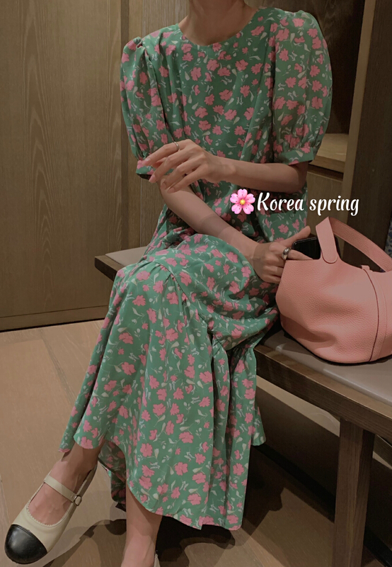 [finoa] Korean casual fashion loose dress 1028# CLS