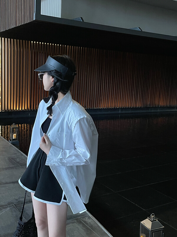 New year in early spring! [July] Korean design shoulder pad shirt 7105# zxx