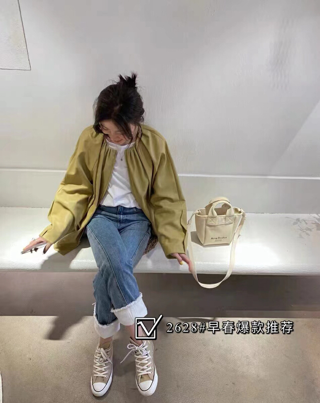 New year in early spring! [thgz fairy tale princess] straight color matching wide leg versatile jeans 2628# JJ