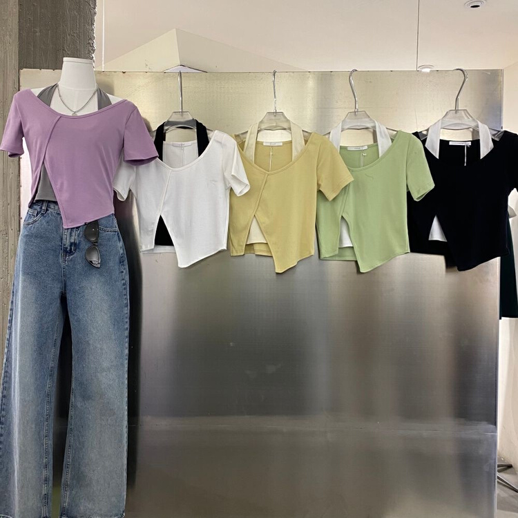 New in early summer! [Zhu en] two fake shirts designed by a small group 802847# XYY
