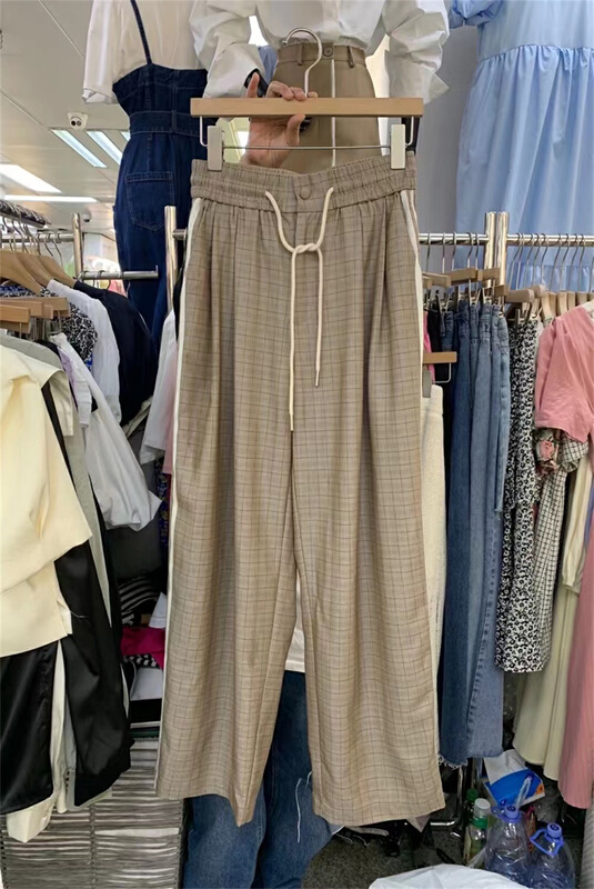 [cauliflower home] color matching comfortable Korean casual pants 89091# ll