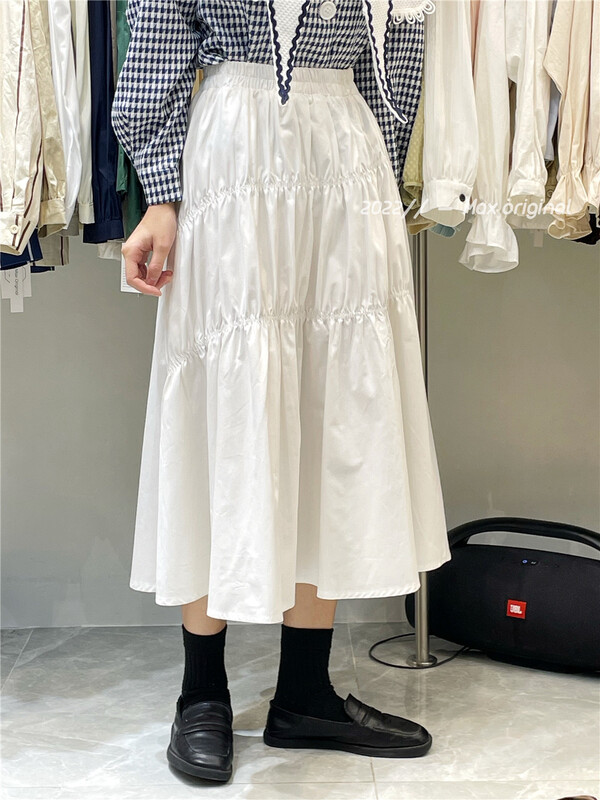 New year in early spring! [Max original] elastic waist loose and versatile slim skirt 88931# HBx