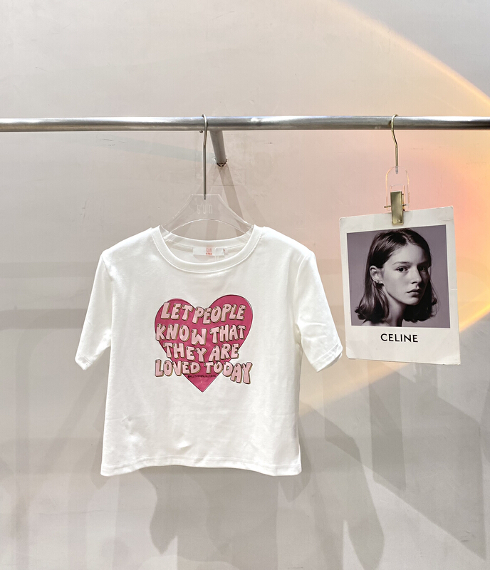 New in early summer! [sun] graffiti love American Short Sleeve T-shirt t6895# lwy
