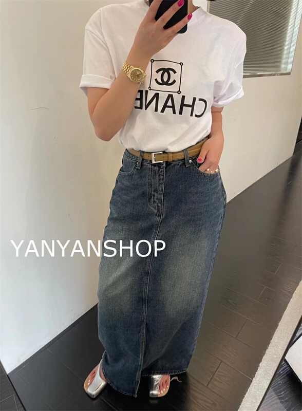 New in early summer! [Yanyan shop] Korean versatile slim denim skirt m101# hyy