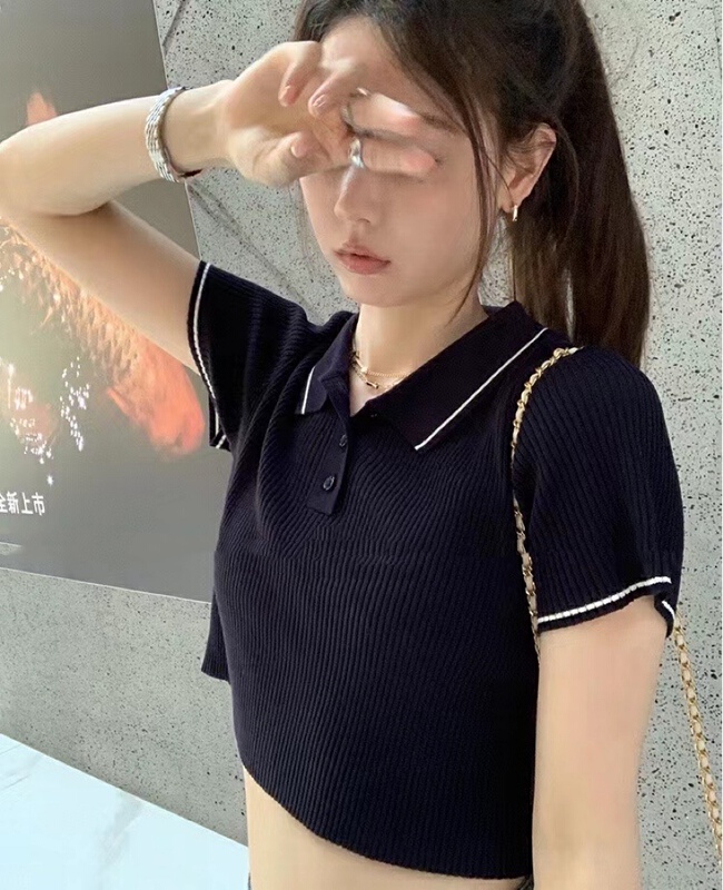 [MS studio] simple and versatile short sweater 9137# PCZ