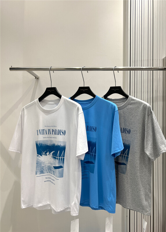goods in stock! New in early summer! [CGC] round neck print Pullover short sleeve T-shirt 2213# ZZL