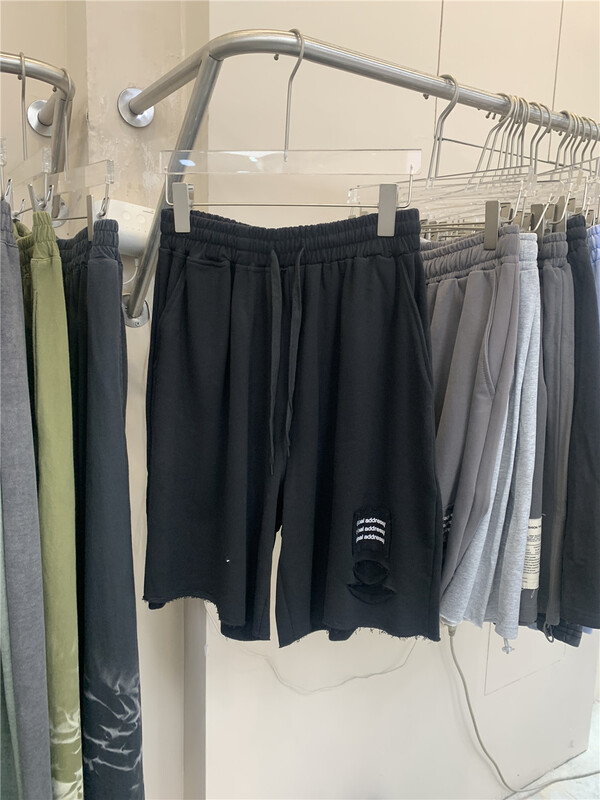[hanzheshi] men's and women's casual shorts 1681# ZZL with holes