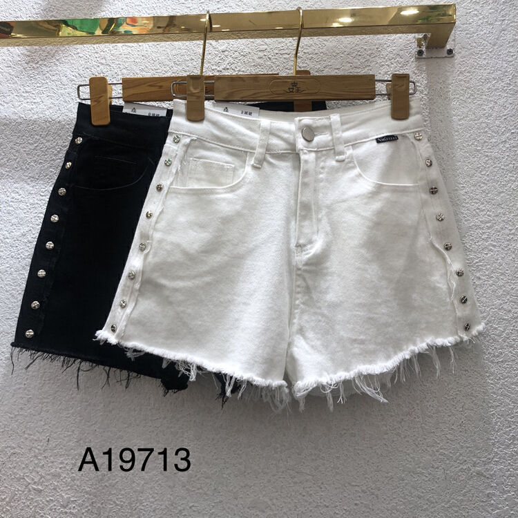 [queen] Korean slim and versatile denim shorts a19713# ozq