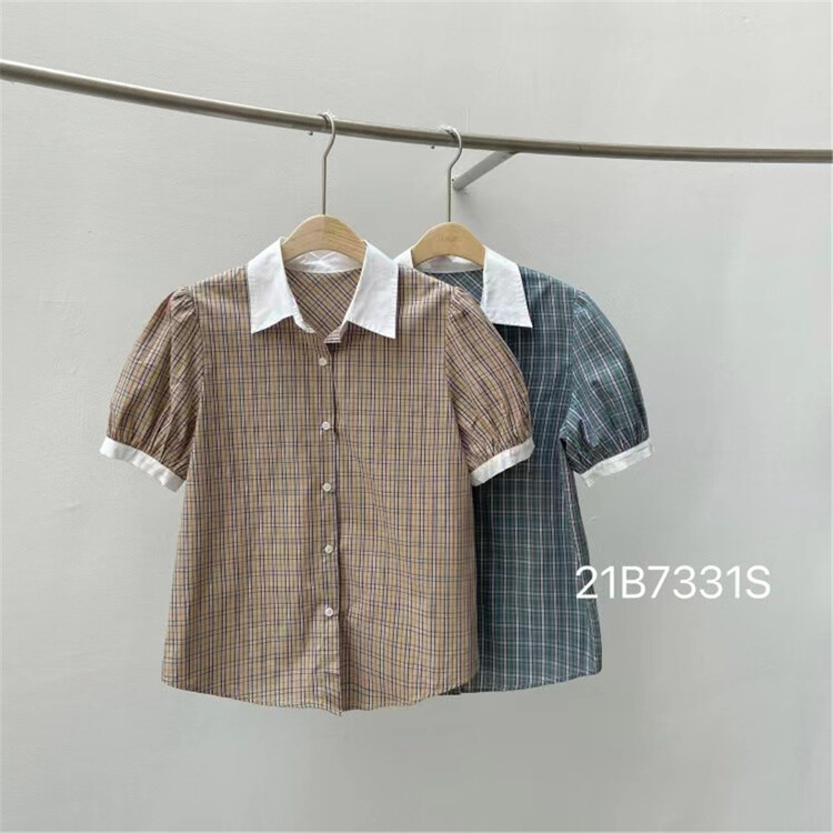 [Neil] contrast color aging fashion shirt 733# LSW