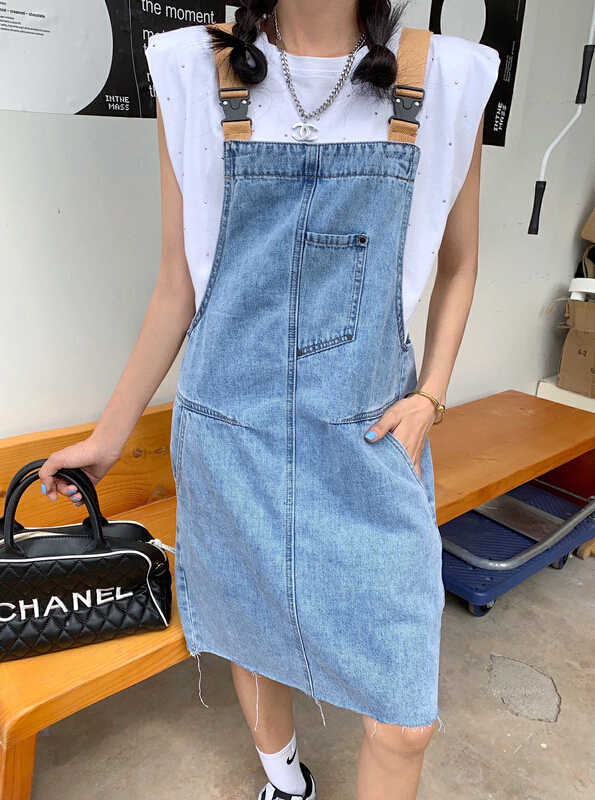 [JFT] Korean version age reducing versatile strap skirt jft5559# CLS