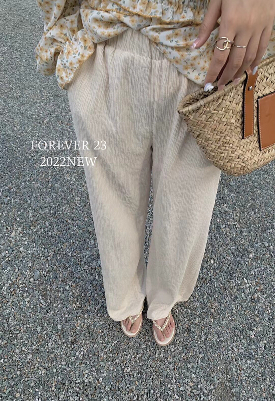 New year in early spring! [forever23] vertical gentle casual pants 667# hjy