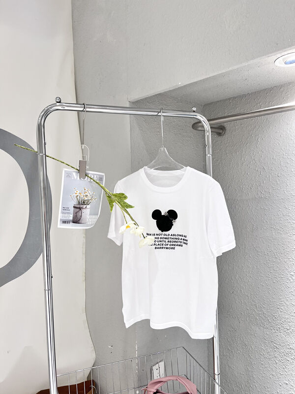 [Feimao (Yimao)] letter printed loose short sleeve T-shirt ym-1016# LSL