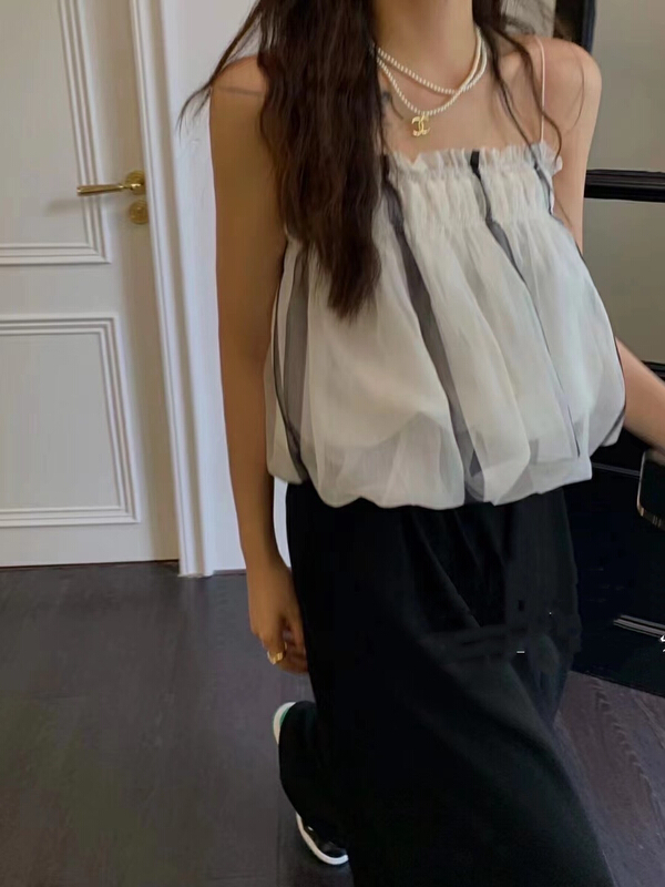 [MI] Korean foreign chiffon vest / sling 9552# PCZ