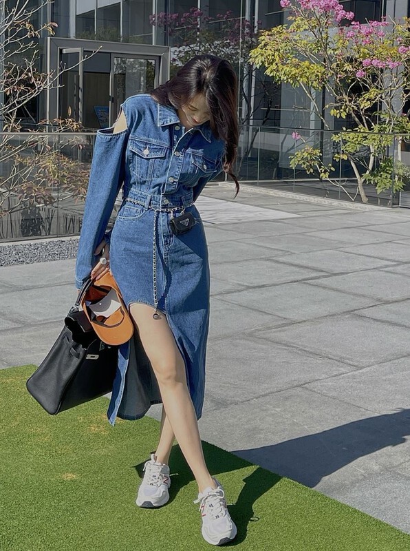 goods in stock! New year in early spring! [VT] irregular sexy retro western style denim skirt 8673# ozq