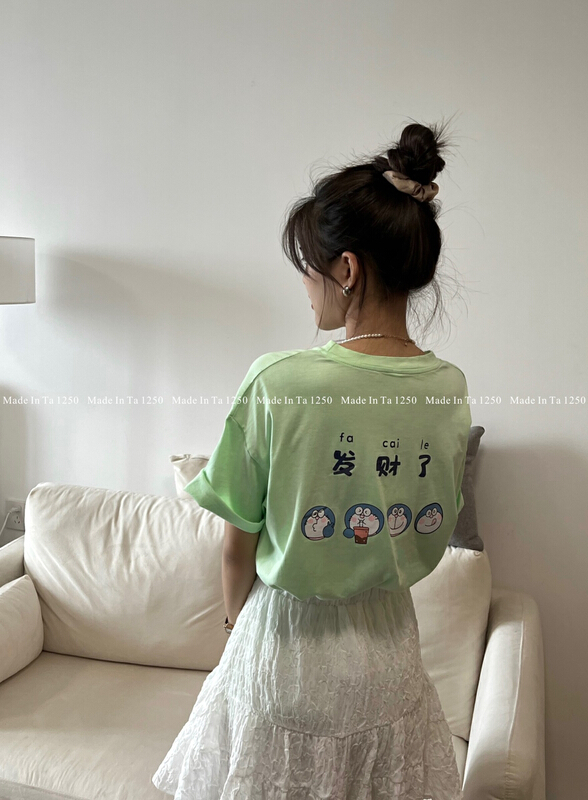 New in early summer! [TA +] cute aging thin short sleeve T-shirt 1250# XYY