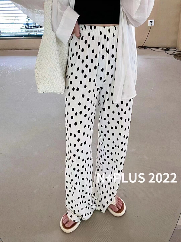 New in early summer! [big M family] loose and versatile fashion casual pants 8850# WTT