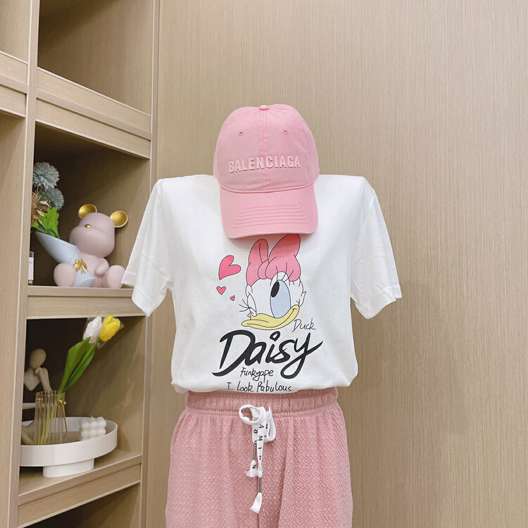 New in early summer! [miss hee hee] Korean print short sleeve T-shirt 1368# Cl