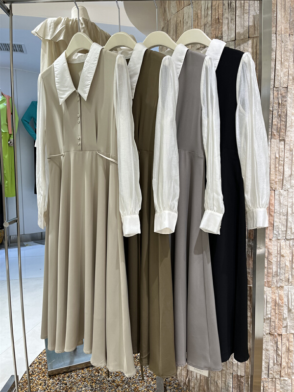 goods in stock! New year in early spring! [ED2] lady little fresh color matching dress cxt22066# XJ