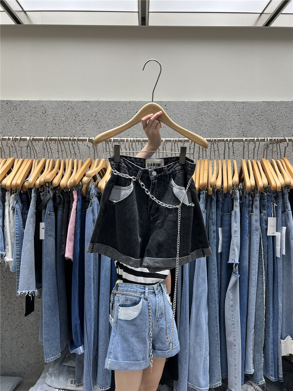 [X1] Korean comfortable and versatile denim shorts (pants only) w456# hyy