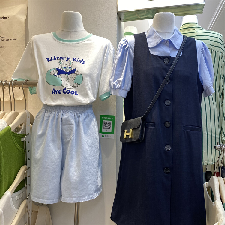 【E】 Korean loose letter printed short sleeve T-shirt 006# XYY