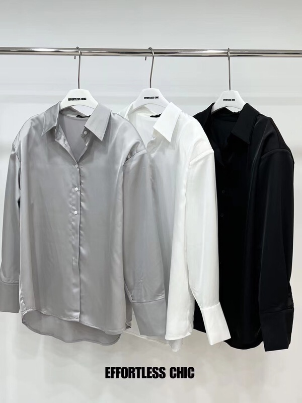 New year in early spring! [effortless chic] shoulder pad loose and versatile shirt 9127# XYJ