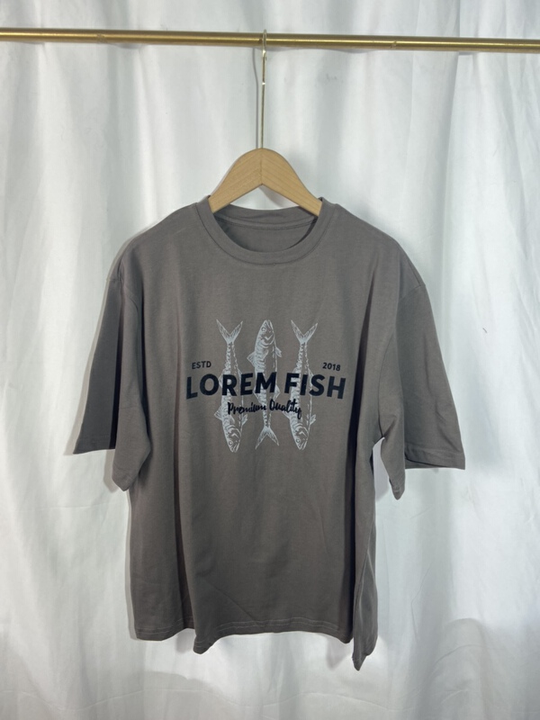[Yi show shop] lazy letter printed short sleeve T-shirt 1244# Cl